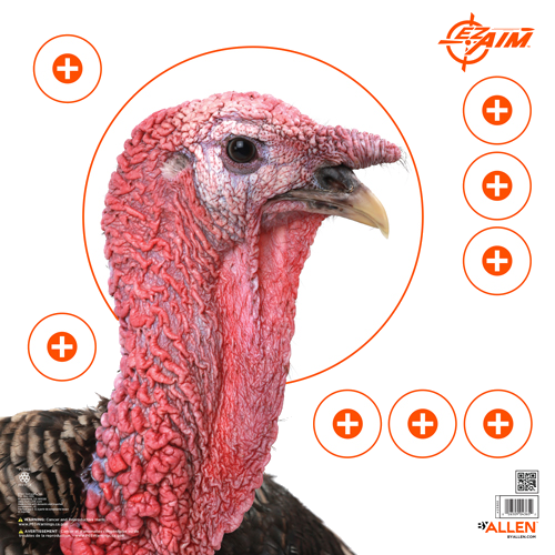 Allen EZ Aim Turkey Target 6-PK 12"X12" 4 Color Pattereng