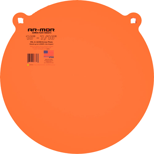 Ar-mor 16" Mil41600 Steel Gong 7/16" Thick Steel Round