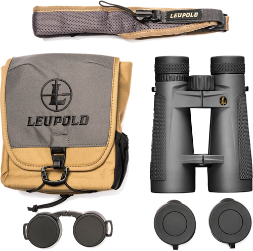 Leupold BX-5 Binoculars Santiam HD 12x50 Roof Shadow Gray