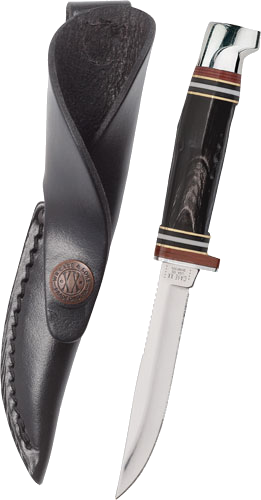 Case Knives Buffalo Horn Hunter & Leather Sheath Knife