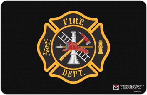 TekMat Armorers Bench Mat 11"X17" Firemans Shield