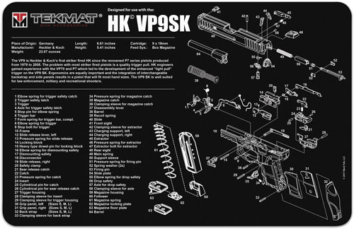 TekMat Armorers Bench MAT 11"x17" Heckler & Koch VP9SK