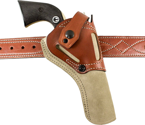 DeSantis Wild Hog Lthr Ruger Single Six 5.5" Nat Ambidextrous Holster