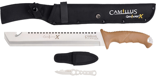 Camillus Knives Carnivore X Machete 12" Blade with Knife