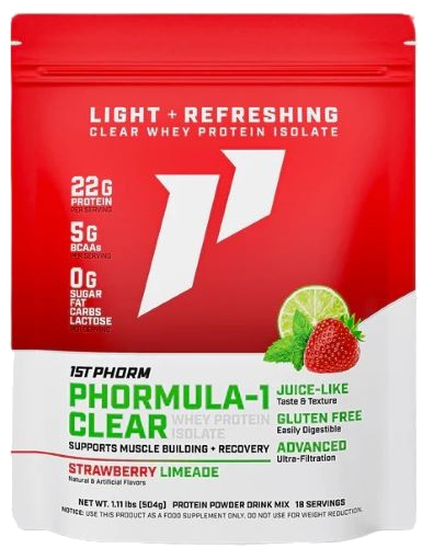 1st Phorm Phormula 1 Clear Protein Powder Straw Limeade