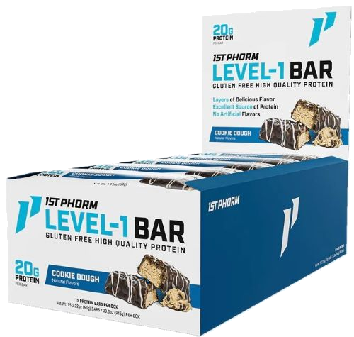 1st Phorm Level 1 Bar Cookie Dough 15 Bars