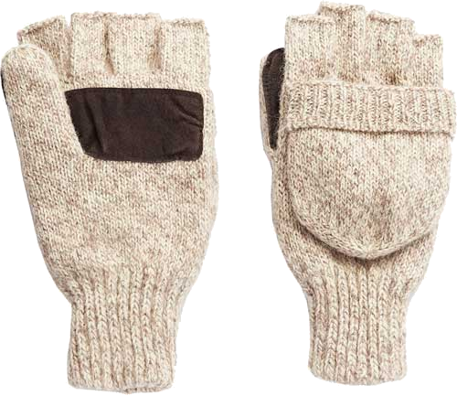 Hot Shot Basics Ragg Wool Pop- Top Mitten Insulated Oatmeal