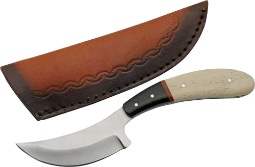 SZCO Rite Edge 3.75" Bone Bird Wing Skinner with Sheath