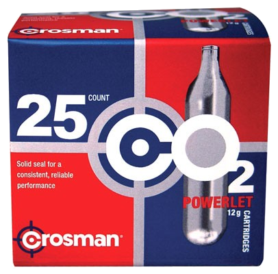 Crosman C02 Powerlet Bulk Pack 25 Powerlets