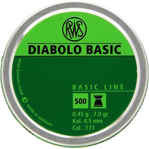 Rws Pellets 177 Diabolo Basic Line 7.0 Grains 300-Count