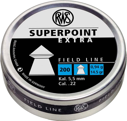 Rws Pellets 22 Superpoint Extra 14.5 Grains 200-Pack