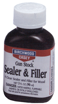 Birchwood Casey Sealer & Filler 3 oz. Bottle Stock