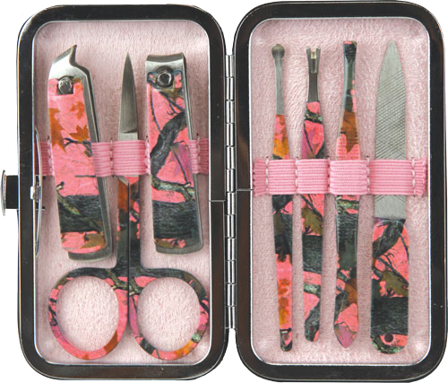 Rivers Edge Womens 7 Piece Manicure Set Camo