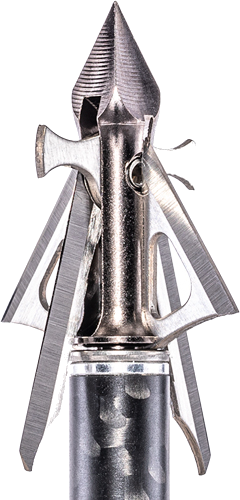 Muzzy Trocar Hbx Crossbow Hybrid 4-Blade 1 5/8" 3-Pack Broadhead