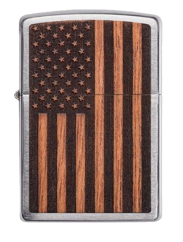 Zippo Windproof Lighter Woodchuck American Flag