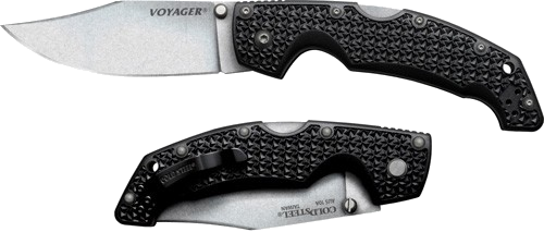 Cold Steel Large Voyager 4" Plain Edge Blade Clip Folder Knife