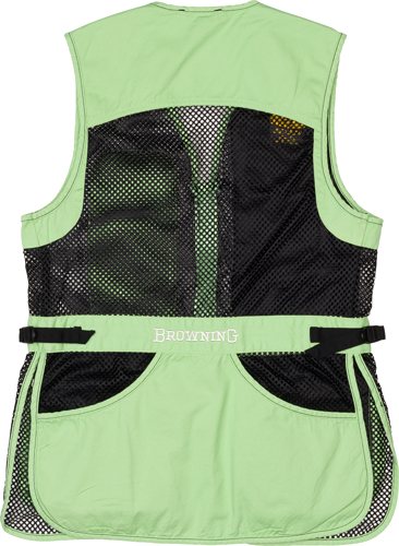 Browning Mesh Shooting Vest R- Hand Women'S Sm Black/Neomint