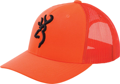 Browning Cap Proof Blazeorange with Buckmark Mesh Back Mid Prfle