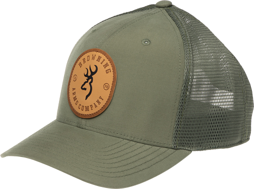 Browning Cap Selman Leather Circle Patch Green