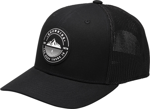 Browning Cap South Slope Mesh Back Bg Circle Logo Charcoal