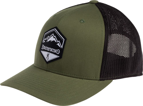 Browning Cap Mountain Buck Logo Loden with Patch Bm Logo Adjustable