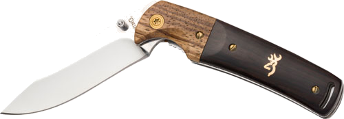 Browning Buckmark Folding Hunter 3" Blade Wood Knife