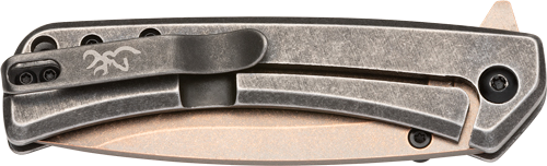 Browning Jericho 3" Fldr Wash/Buckmark D2 Knife