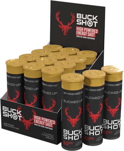 Bucked Up 2 oz Energy Shots Blood Raz 2-12 Packs