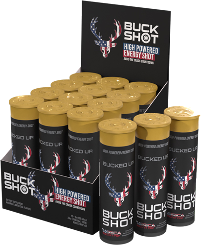 Bucked Up 2 oz Energy Shots Rocket Pop 2-12 Packs
