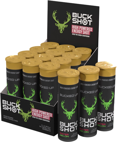 Bucked Up 2 oz Energy Shots Watermelon 2-12 Packs