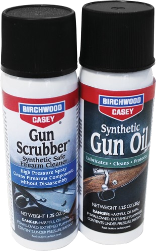 Birchwood Casey Gun Scrubber/Syn Gun Oil Combo Pack 1.25 oz Ea Aerosol