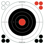 Birchwood Casey Target Stick-A-Bull 12" Bull'S-Eye 5 Targets