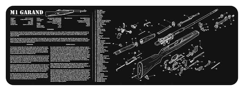 TekMat Armorers Bench Mat 12"X36" M1 Garand