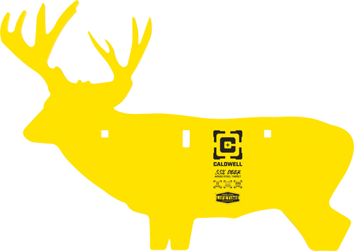 Caldwell AR500 Deer Target 3/8" AR500 Steel Yellow