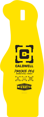 Caldwell AR500 Prarie Dog Target 3/8" AR500 Steel Yellow