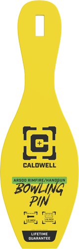 Caldwell AR500 Rimfire Bowling Pin Target 1/4" Yellow