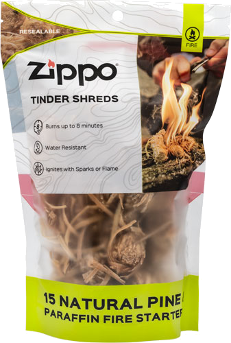 Zippo Tinder Shreds 15 Piece Bag
