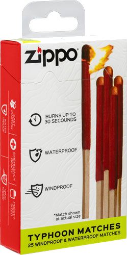 Zippo Typhoon Matches 25 Windproof & Waterproof Matches