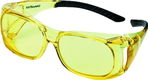 Champion Over Specs Ballistic Shooting Glasses Amber