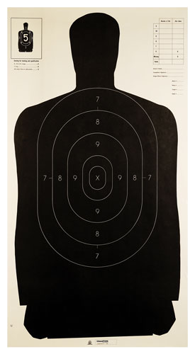 Champion Target Paper 24"X45" B27 Police Target 100-Pack