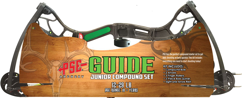 PSE Archery Bow Kit Guide Compound Youth 12-29 Ages 10+