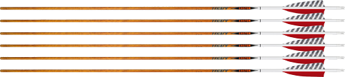 Easton Arrow 6.5 Carbon Legacy 340 4" Feather Left Heli. 6-Pack