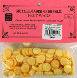 Modern Muzzleloader Original Wonder Wads 44-.45 Caliber 100-Pack