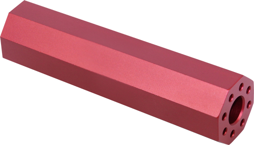 Guntec USA AR-15 Fake 4.5" 1/2x28 Threads Suppressor – Red