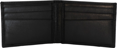 Cameleon S&W Men's Front Pockt Bi-Fold Wallet – Black