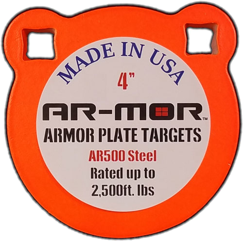 Ar-mor 4" AR500 Steel Gong 1/2" Thick Steel Round