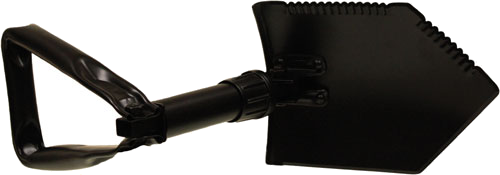 Red Rock Gear Military Tri-Fold Shovel with Case 23" Open Black