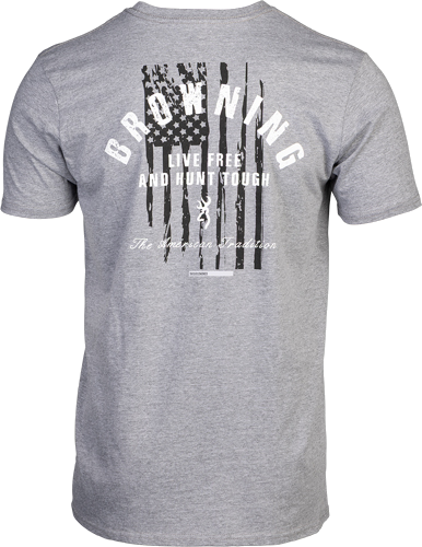 Browning Short-Sleeve T-Shirt Hunt Tough Heather Gray Xxlarge