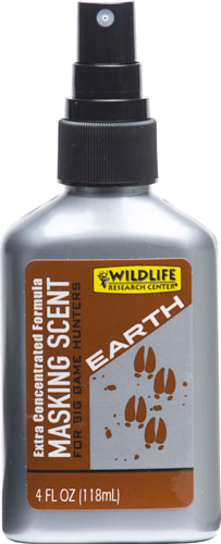 Wildlife Research 4-Pack Masking Scent Earth 4 fl oz Bottle Case