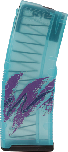 Amend2 AR-15 5.56x45 Poly Mod-C Teal Jazz 30-Round Magazine